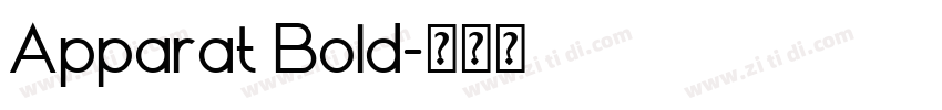Apparat Bold字体转换